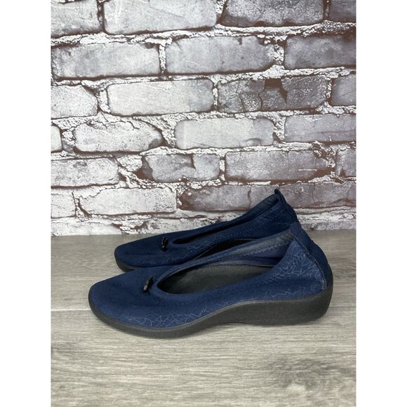 Arcopedico Blue Fabric Drawstring Comfort Slip On Shoes Women’s Sz 39EU/8.5M US - Picture 13 of 16